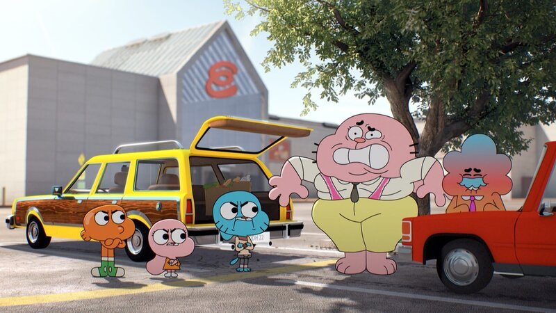 v.li.: Darwin, Anais, Gumball, Richard, Mr. Wilson – Bild: CARTOON NETWORK