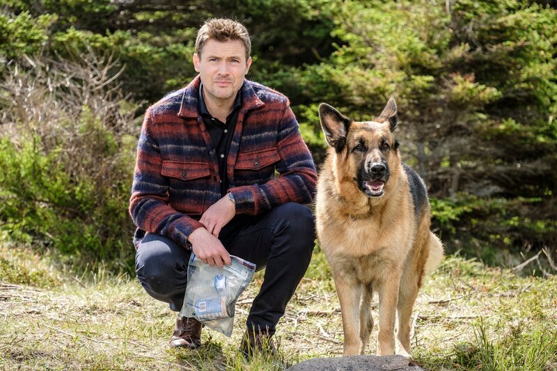 Charlie (JOHN REARDON) und Rex (DIESEL VOM BURGIMWALD) – Bild: Photo Credit: Derm Carberry /​ Derm Carberry /​ Shaftesbury