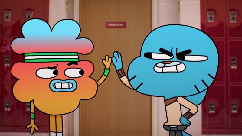 v.li.: Tobias, Gumball – Bild: TM & © 2015 CARTOON NETWORK.