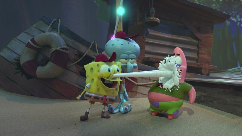 L-R: SpongeBob, Squidward, Patrick – Bild: ViacomCBS