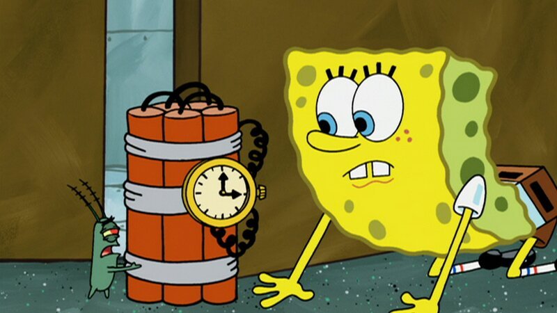 L-R: Plankton, SpongeBob – Bild: ViacomCBS