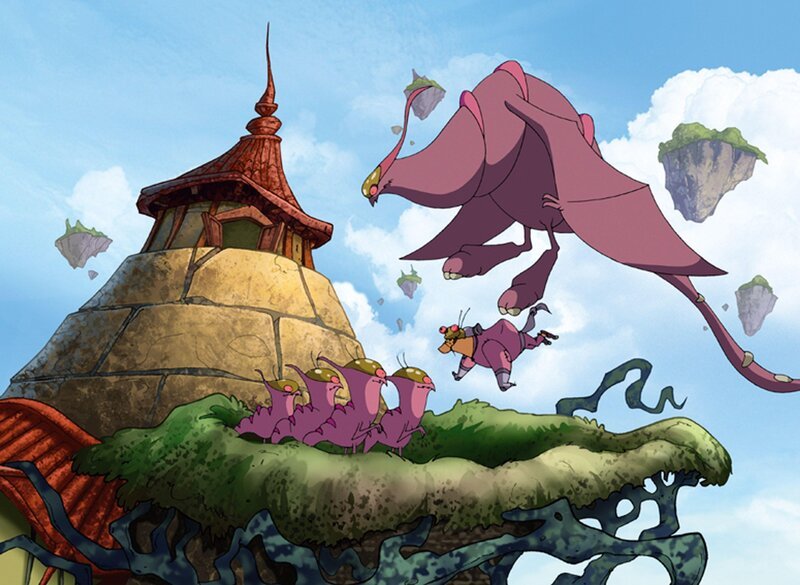 Neue Serie: Dragon Hunters „Die Drachenmutter“. In einer Art futuristischem Mittelalter haben Heerscharen von Drachen aller Art die Erde bevölkert und machen den Menschen das Leben zur Hölle. Gott sei Dank gibt es die beiden unerschrockenen und unzertrennlichen – obwohl höchst unterschiedlichen – Helden Lian-Chu und Gwizdo, die es sich zur Aufgabe gemacht haben, jeden einzelnen Drachen zu vernichten. – Bild: Fix und Foxi