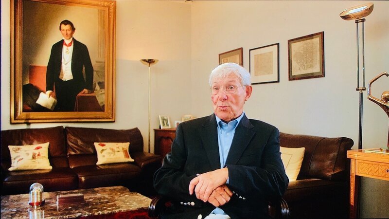 Baudoin Nagelmackers ist einer der letzten Nachkommen von Georges Nagelmackers. Der 85-Jährige erzählt Überraschendes und Bewegendes über den Orientexpress-Gründer. – Bild: Adnane Korchyou /​ ZDF