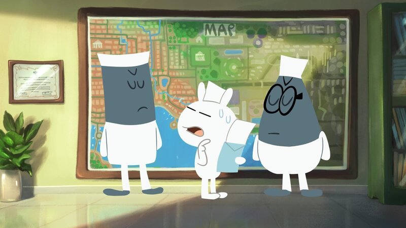 v.li.: Skinny Doc, Tuzki, Specs Doc – Bild: TM & Cartoon Network