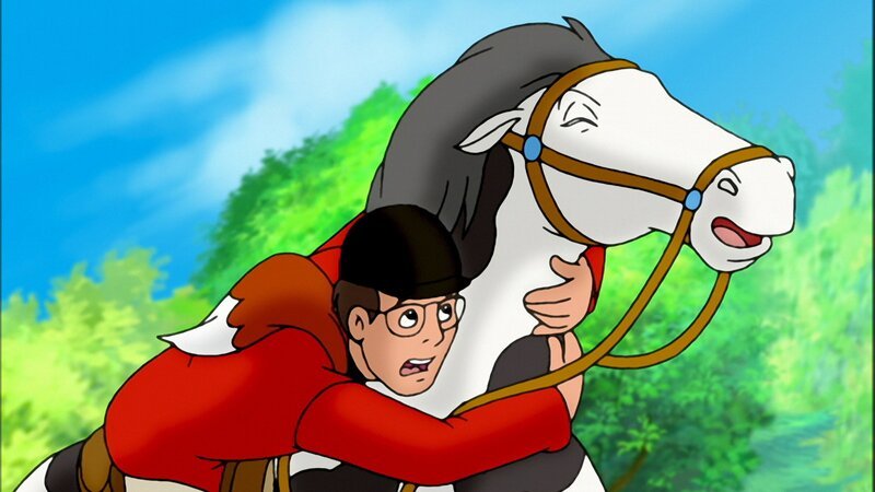 Ob Bernhard Blocksberg sich noch lange im Sattel halten kann? – Bild: ZDF und Kiddinx Studios GmbH