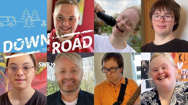 v. li. (von oben nach unten): Yannis, Rosalie, Julius, Giuliana, Ross Antony, Patrick und Angela. – Bild: SWR