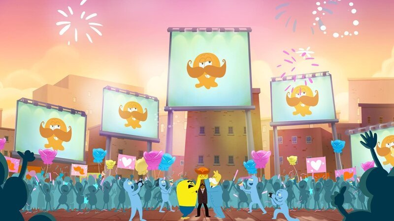 Mr. Moustache (mitte, l.), Lamput (m.) – Bild: TM & Cartoon Network