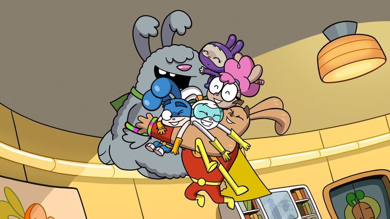 v.li.: Derek, Stumpy, Bex, Midnight Bun Bun, Dr. Annabelle, Handsome Steve – Bild: Paramount