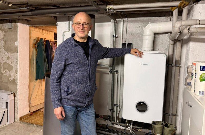 Kämpft für seine Gasheizung: Erwin F. aus Mannheim will nicht, dass das Gasnetz abgeschaltet wird. – Bild: SWR