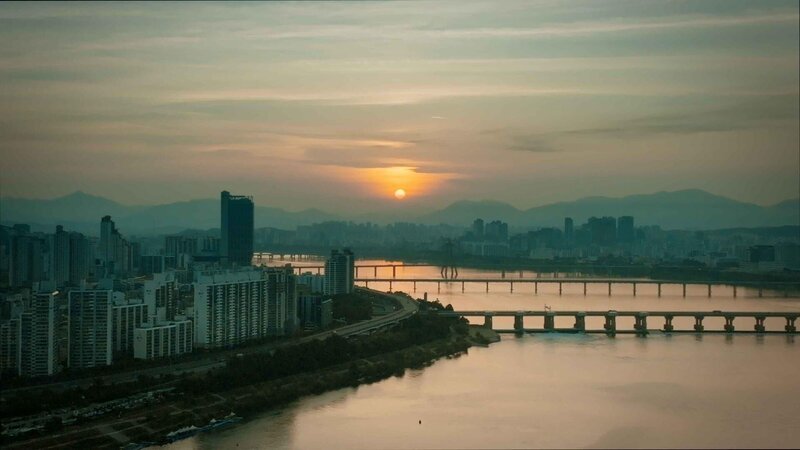 Drohnenaufnahme von Seoul – Bild: RTL