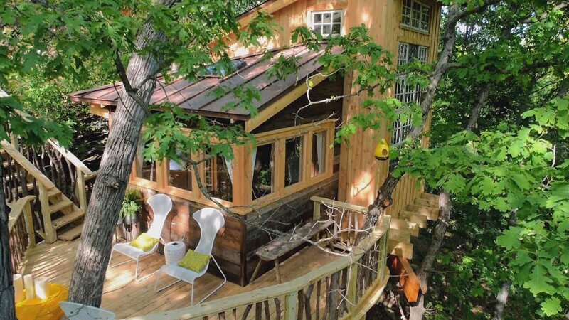 The finished treehouse. – Bild: Discovery Networks