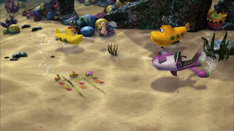 Bess, Bobsie, Skid und Timmy spielen Tic-Tac-Toe. – Bild: KI.KA/​Mike Young Productions