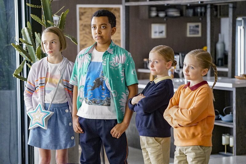 (v.l.n.r.) Sophie Cooper (Marlow Barkley); Rory Banks (Devin Trey Campbell); Amy Fogerty (Ella Allan); Emma Fogerty (Mia Allan) – Bild: American Broadcasting Companies