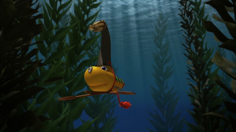 Timmy verkleidet sich als Dinosaurier. – Bild: KI.KA/​Mike Young Productions