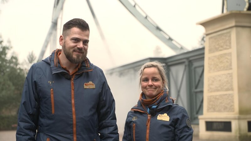 Jan und Simone in Efteling  +++ Die Verwendung des sendungsbezogenen Materials ist nur mit dem Hinweis und Verlinkung auf RTL+ gestattet. +++ – Bild: RTL /​ ITV Studios /​ Gänsehaut & Glücksgefühle – Europas größte Freizeitparks
