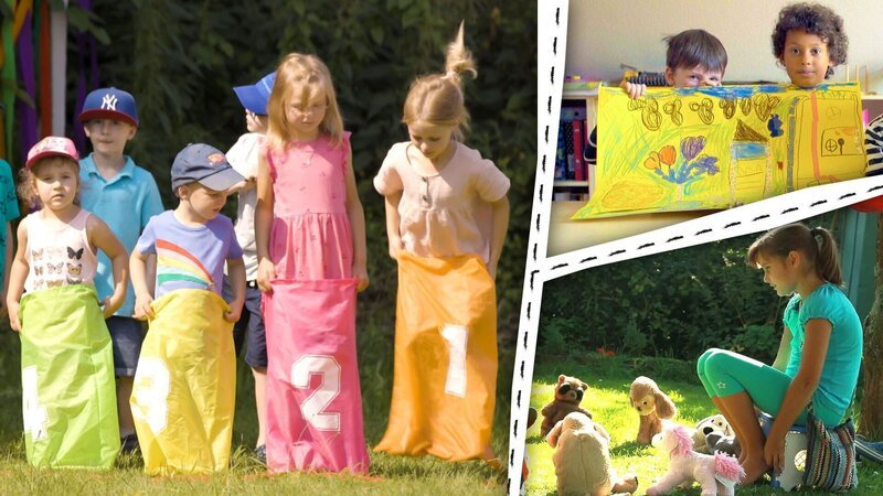 Kinder feiern ein Fest und spielen Spiele. – Bild: KiKA/​Motion Works GmbH