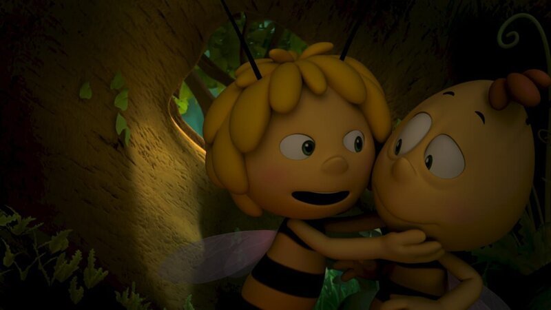Maja und Willi sind honigdicke Freunde. – Bild: ZDF/​Studio100 Animation