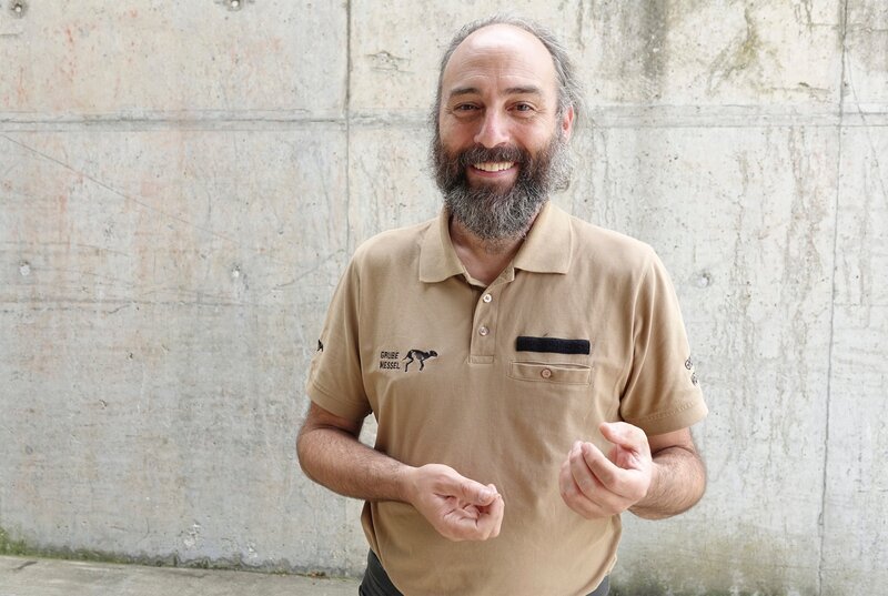 Philipe Havlik, Leiter Weltnaturerbe Grube Messel. – Bild: HR