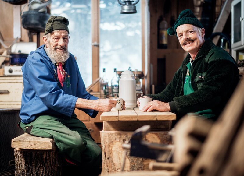 Beat Büsser und Sepp Jöhl – Bild: SRF/​Samuel Trümpy