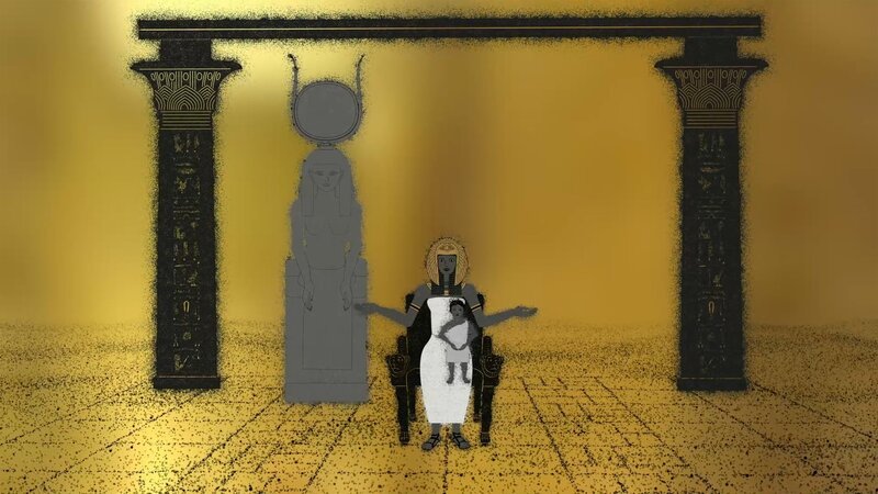 Kleopatra nimmt die Identität der Göttin Hathor an. (Windfall Films) – Bild: Windfall Films /​ Windfall Films