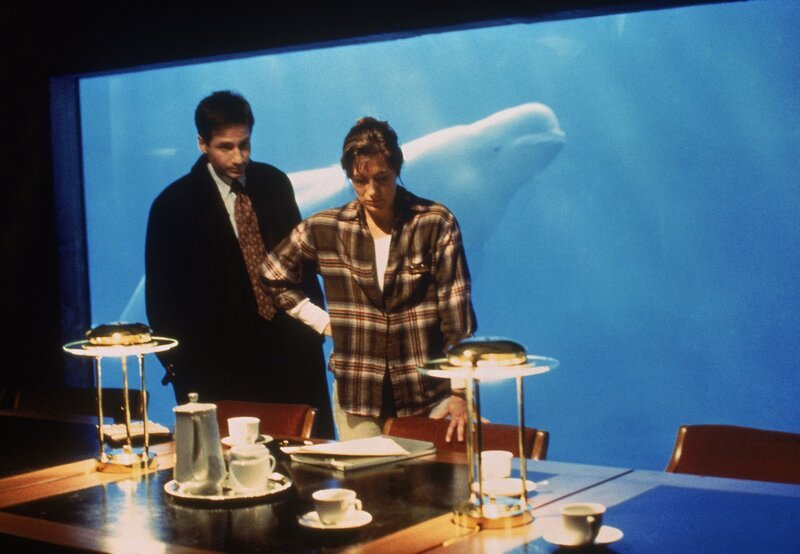 Fox Mulder (David Duchovny, l.); Ed Meecham (Jack Rader, r.) – Bild: Twentieth Century Fox Film Corporation