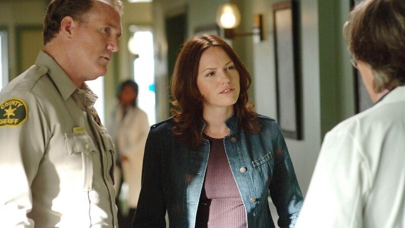 Das CSI-Team glaubt, dass eine ganze Familie ermordet worden ist. Möglicherweise wurde die zehnjährige Tochter von dem Blutbad verschont. Ein Rennen gegen die Zeit beginnt, um die Täter zur Strecke zu bringen und das Mädchen zu retten. Ermittlerin Sara (Jorja Fox, Mi.) will mit Hilfe der örtlichen Polizei die letzte Zeugin in einem Mordfall, die kleine Cassie McBride, ausfindig machen. Hat sie tatsächlich im Haus ihrer Eltern eine Spur mit Kaugummis gelegt? – Bild: TVNOW /​ CBS