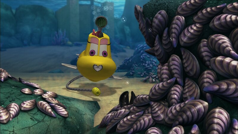 Bess erkennt, dass die Muscheln nahe der Wasserschleuse zu wenig Sauerstoff bekommen. – Bild: KI.KA/​Mike Young Productions