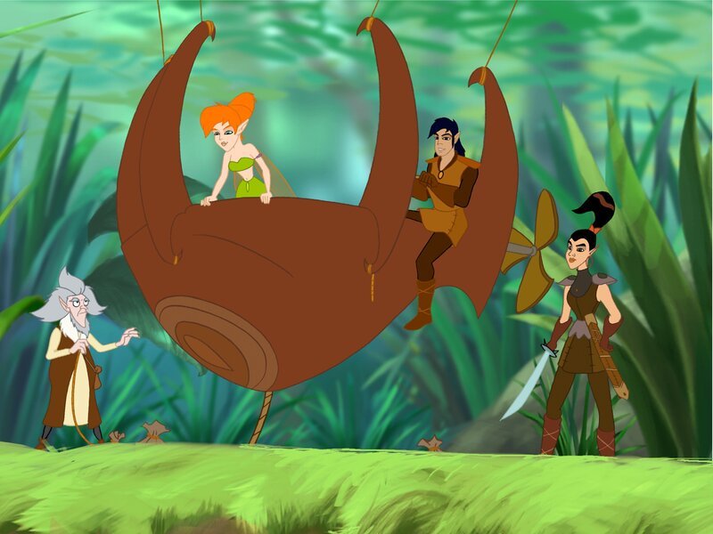 Mit Liebe und Freude pflegen die Elfen das Mittelland. Doch dieser Frieden wird mit einem Mal bedroht. Denn der Herr der Kobolde, will sich das Mittelland unter den Nagel reißen … – Bild: Your Family Entertainment AG Fix&Foxi