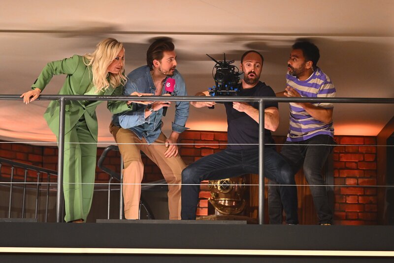 (v.l.n.r.) Janine Kunze; Chris Wackert; Tobias Freudenthal; Simon Pearce – Bild: SAT.1 /​ Willi Weber