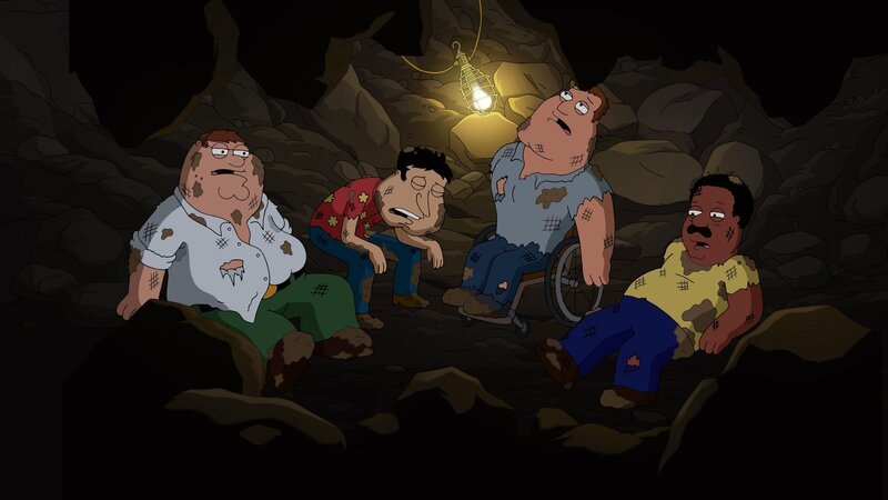(v.l.n.r.) Peter Griffin; Glenn Quagmire; Joe Swanson; Cleveland Brown – Bild: © 2020⁠–⁠2021 Twentieth Century Fox Film Corporation. All rights reserved.