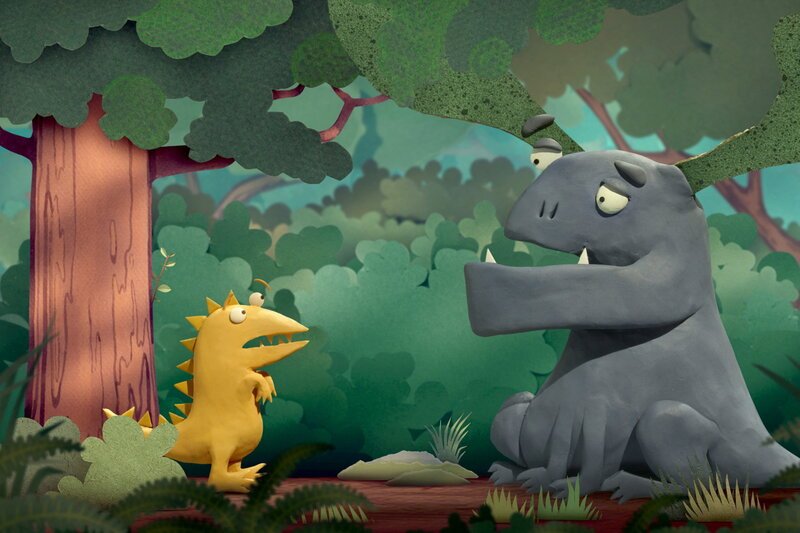 Guetnachtgschichtli – Kiri und Lou, Staffel 2, Folge 2: Im Gespräch im Wald. – Bild: SRF1