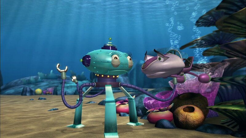 UMA erklärt Skid, dass er ihr nicht beim Aufbau einer neuen Unterwasserstation zu helfen braucht. – Bild: KI.KA/​Mike Young Productions