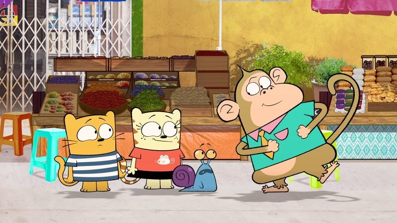 Ollie und Moon werden von Dang in Thailand willkommen geheißen. – Bild: BR/​2017 Cottonwood Media