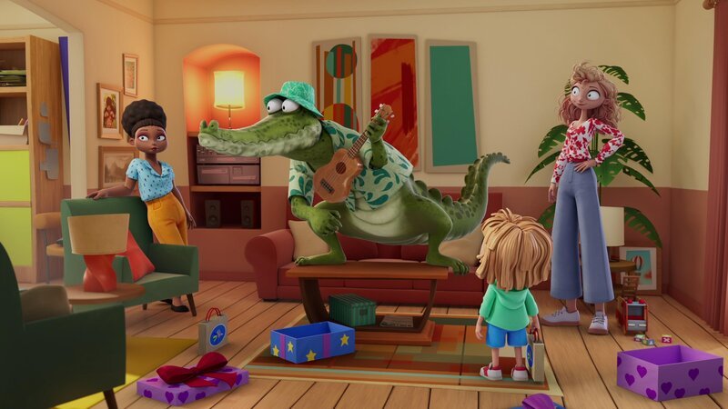 Mr. Crocodile (2.v.l.), Daisy (2.v.r.) – Bild: Paramount