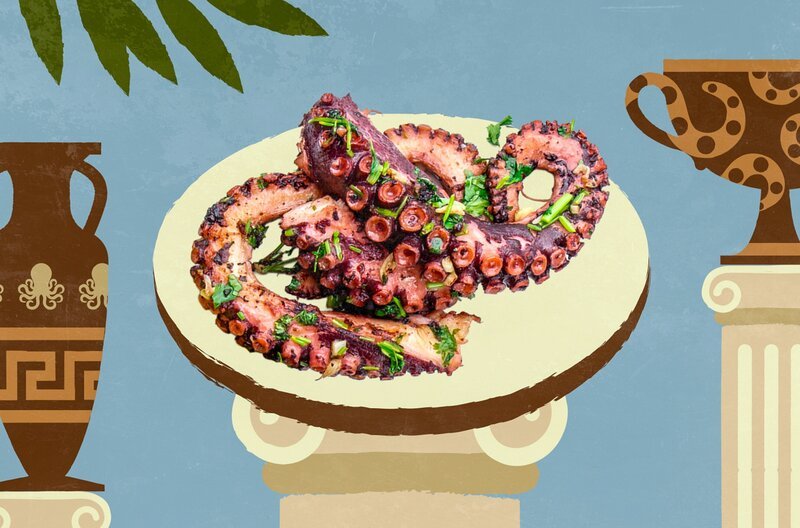 Tintenfisch ist der Klassiker der kretischen Tavernen. – Bild: Elephant Doc