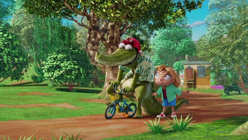 v.li.: Mr. Crocodile, Daisy – Bild: Paramount v.li.: Mr. Crocodile, Daisy – Bild: Paramount