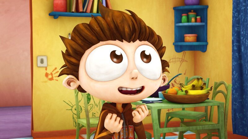 Angelo ist kurz davor, sich seinen Traum, ein eigenes Smartphone zu bekommen, zu erfüllen. Doch dann fällt seinen Eltern etwas auf, dass ihm einen riesigen Stolperstein in den Weg wirft … – Bild: Cake Entertainment