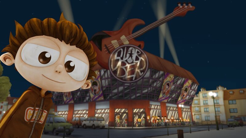 Angelo hat für seine Freunde und sich Freikarten für das Slobber-Konzert bekommen. – Bild: Super RTL