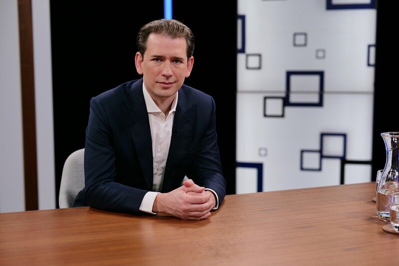 NZZ Standpunkte Ist der Westen am Ende? Sebastian Kurz SRF/​PTV – Bild: SRF1