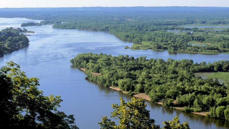 Mississippi-River. – Bild: ZDF und ORF /​ Peter Praschag; ScienceVision