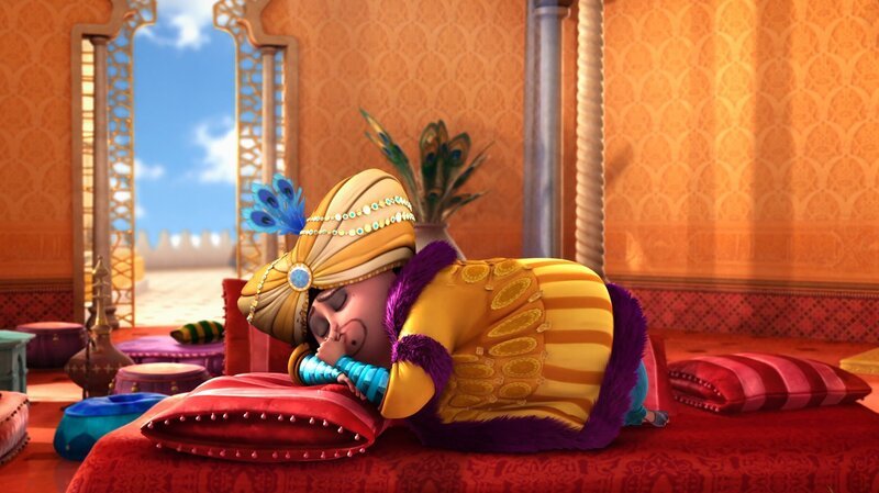 Shazaman hat noch keinen Grund zur Sorge. – Bild: rbb/​Hahn Film AG /​ Chocolate Liberation Front /​ Toonz Entertainment /​ 1001 Nights Productions Pty Ltd