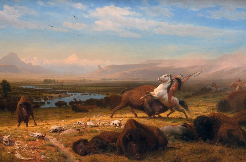„Der letzte Büffel“ von Albert Bierstadt – Bild: Courtesy National Gallery of Art, Washington