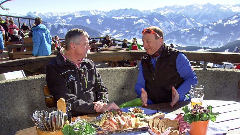 Harry Prünster mit Alfred Bürki, Sonnkogel-Restaurant. – Bild: ORF III