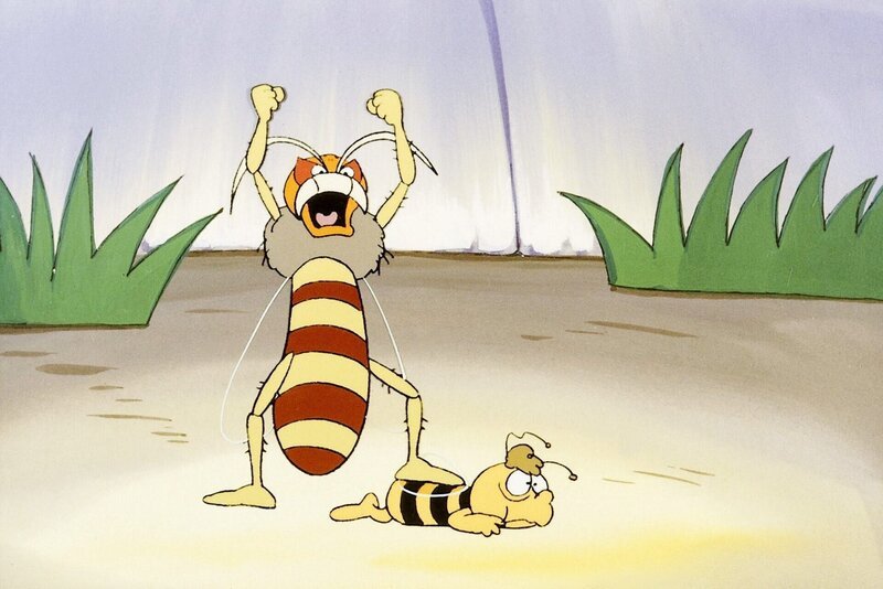 Geschafft. Die richtige Wespe hat den Willie besiegt. – Bild: ORF/​ZDF/​Apollo-Film