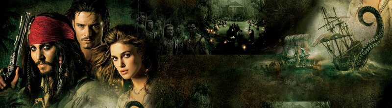 PIRATES OF THE CARIBBEAN – FLUCH DER KARIBIK 2 – Artwork: mit (v.l.n.r.) Johnny Depp, Orlando Bloom und Keira Knightley – Bild: Sat.1