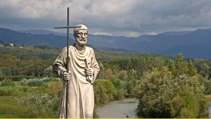 Seit Jahrhunderten wandern Pilger aus dem Norden Europas auf der Via Francigena bis nach Rom – ins Zentrum der Christenheit. Bis heute hat der alte Pilgerweg seinen Reiz nicht verloren. – Bild: ZDF und SWR/​Knut Schmitz/​DOCDAYS Productions