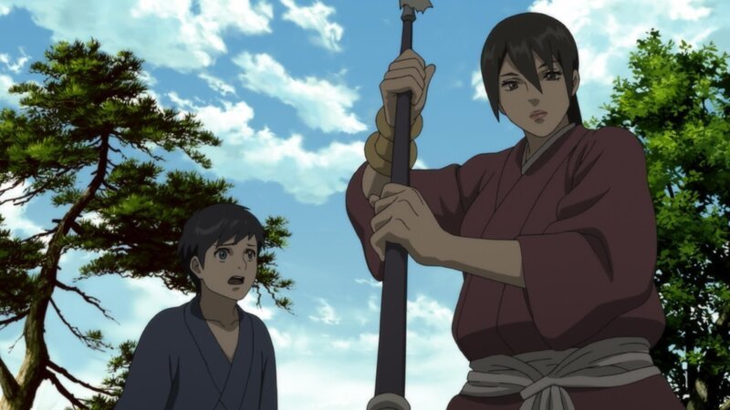 Chagum (li.) und Balsa reisen in ein kleines Dorf, um mehr über die Geschichte des Wasserdämons zu erfahren. – Bild: 2012 LEONINE Studios