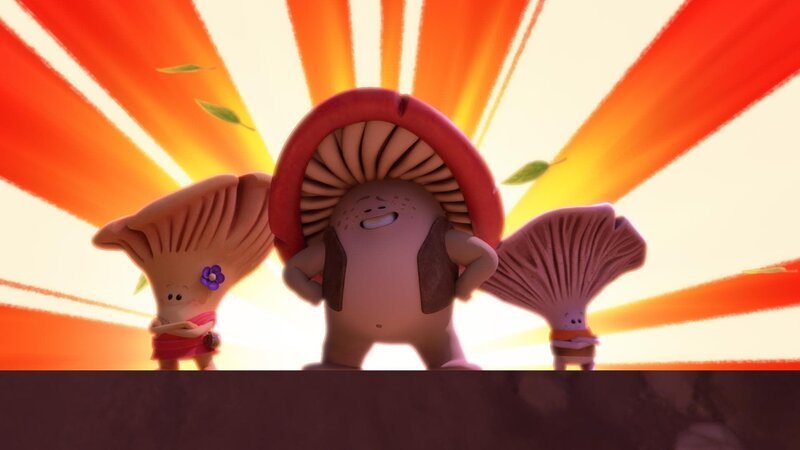 l-r:  Lilit, Mush-Mush, Chep – Bild: Mush – Mush & the Mushables – La Cabane Productions – Thuristar – Cake Entertainment