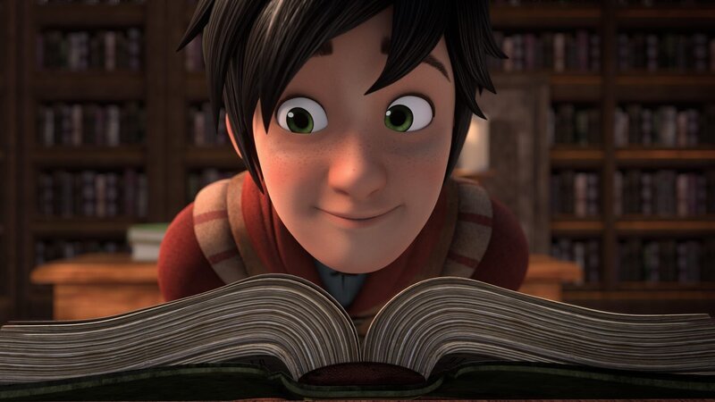 Leo liest in Marco Polos Buch „il Milione“. – Bild: HR/​Grupo Alcuni