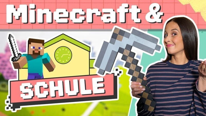 Von Minecraft im Unterricht bis Cybermobbing: Soraya sucht Antworten auf eure Schulfragen und Themen! – Bild: KiKA/​Mojang AB. TM Microsoft Corporation